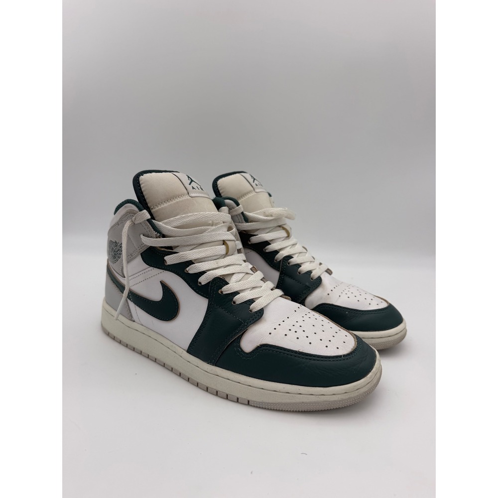 Air Jordan 1 Mid White Oxidized Green Sail FQ7720-103 Mens 10